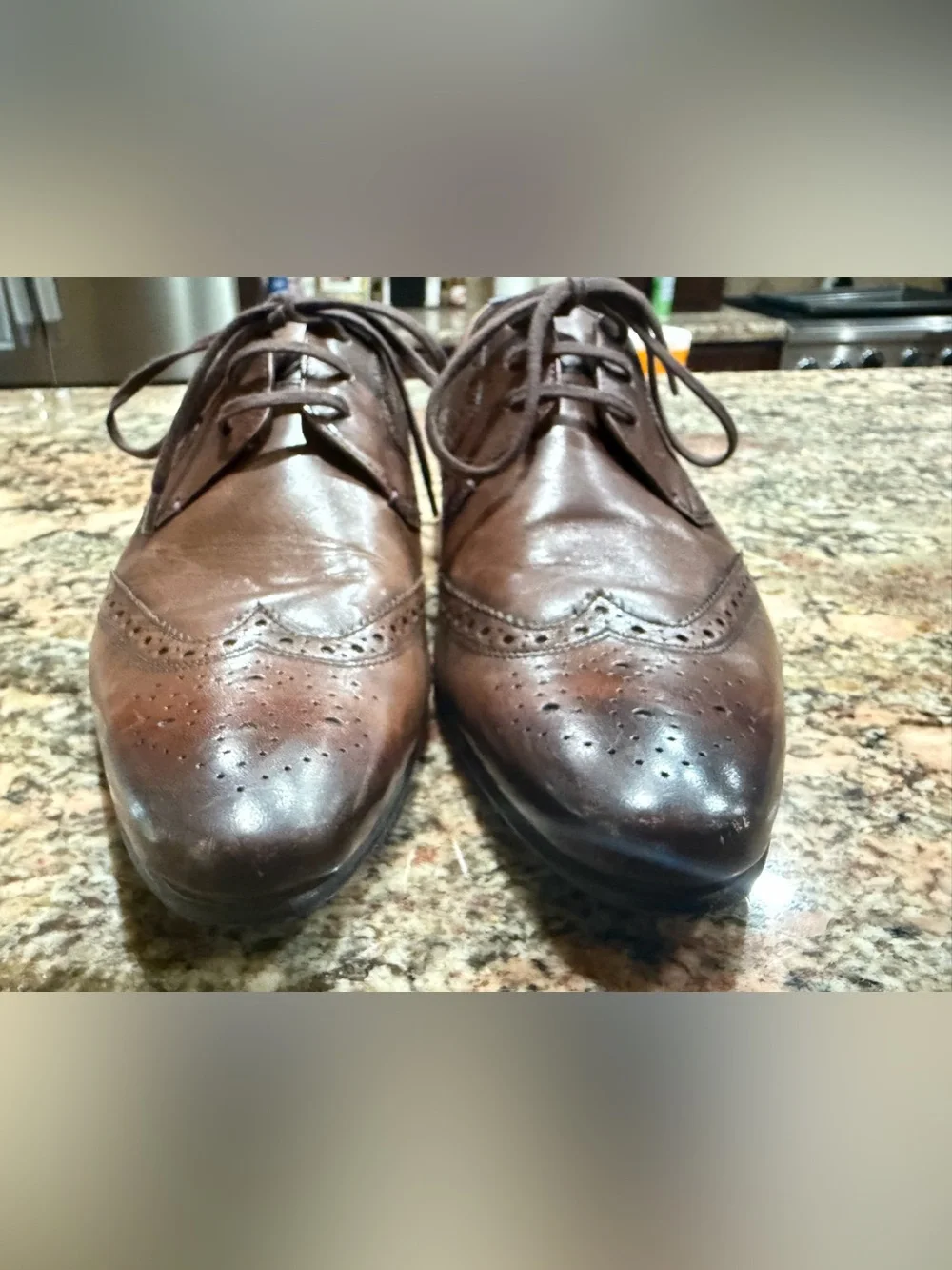 Ted Baker Hann 2 Brown Leather Wingtip Oxfords